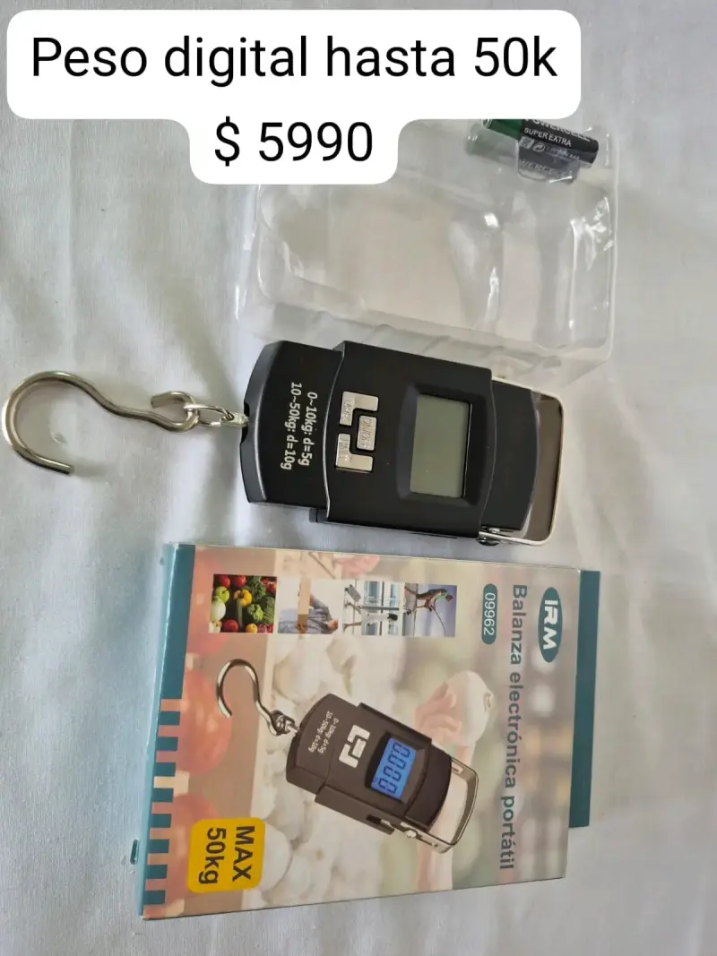 Balanza electrónica portátil IRM hasta 50 kg
