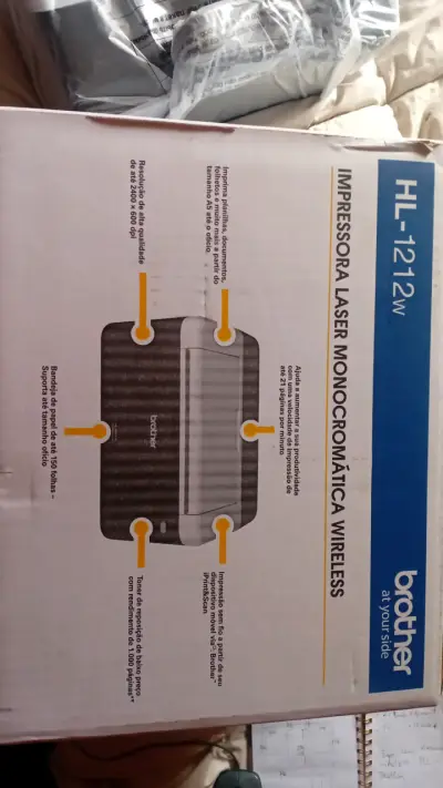 Impresora Láser Monocromática Brother HL-1212W Wir - miniatura 1