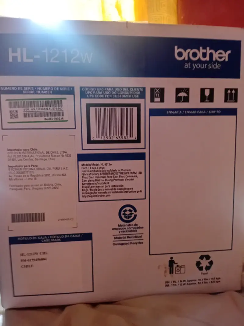 Impresora Láser Monocromática Brother HL-1212W Wir - 3