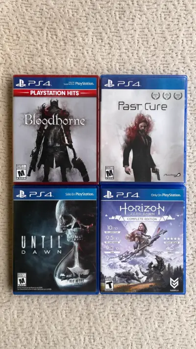 Lote 4 Juegos PS4 (Bloodborne, Past cure…) - miniatura 1