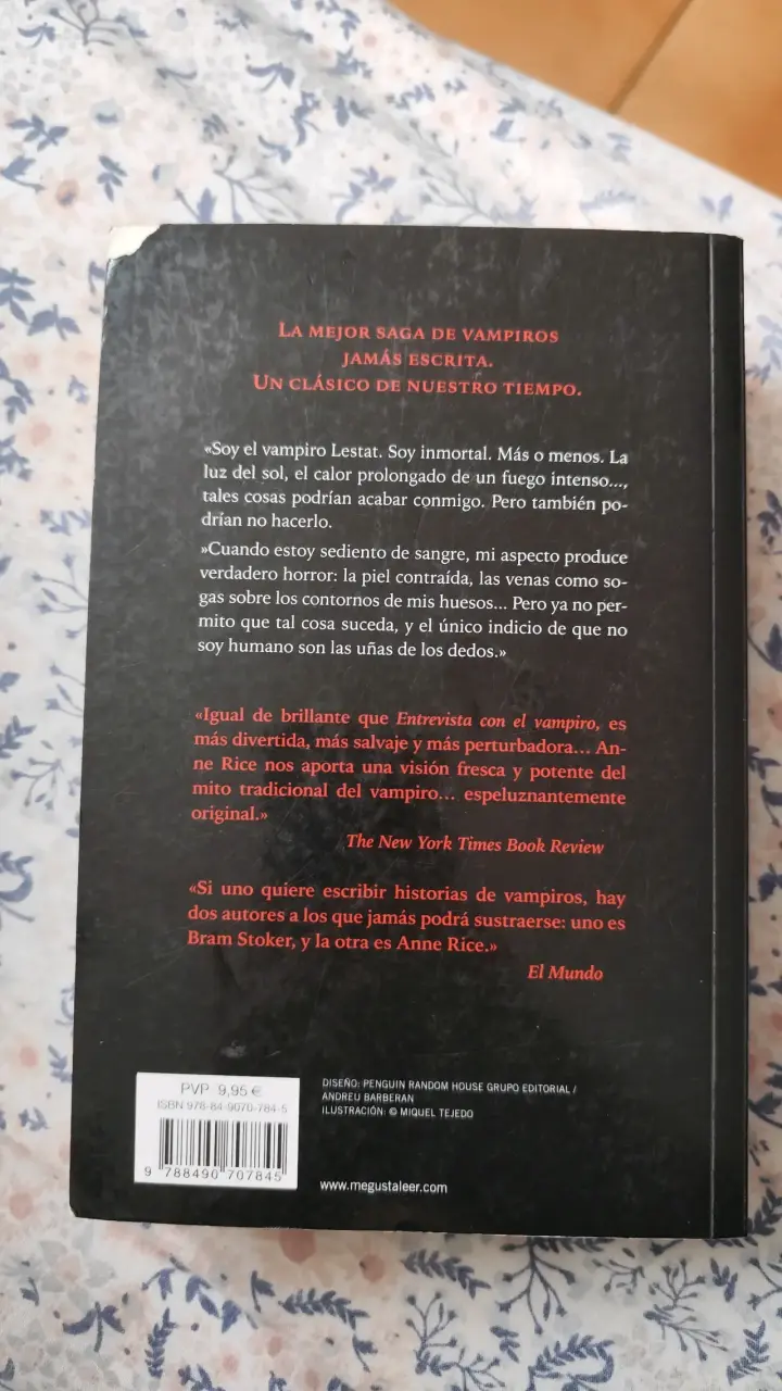 Libro 'Lestat el Vampiro' de Anne Rice - 2