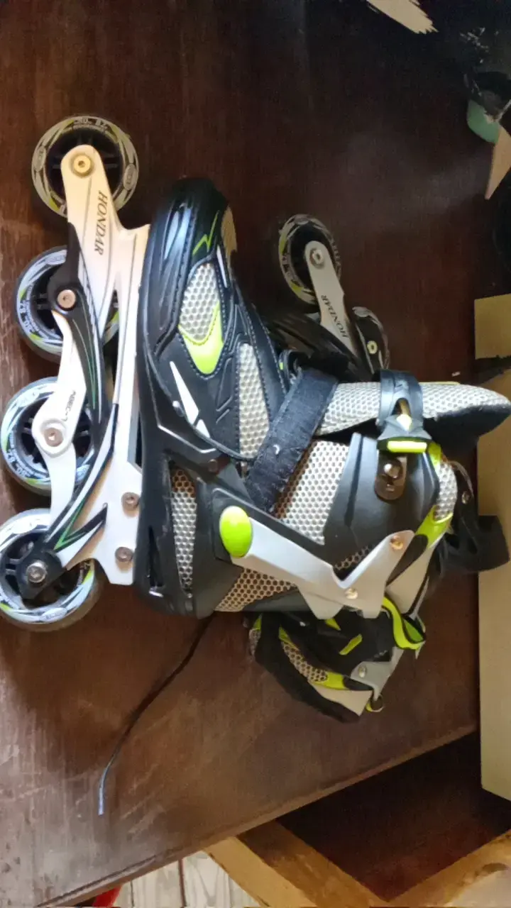 Patines en línea Hondar Action Sport negros y verdes - 3
