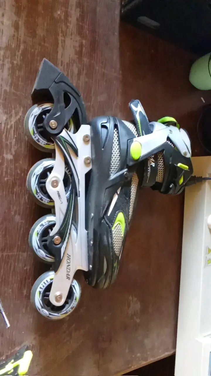Patines en línea Hondar Action Sport negros y verdes - 4
