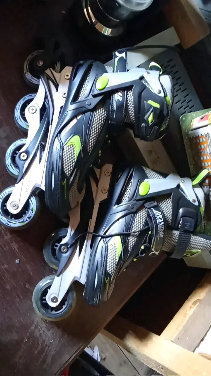 Patines en línea Hondar Action Sport negros y verdes - 5