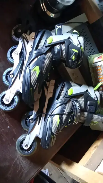Patines en línea Hondar Action Sport negros y verdes - miniatura 5