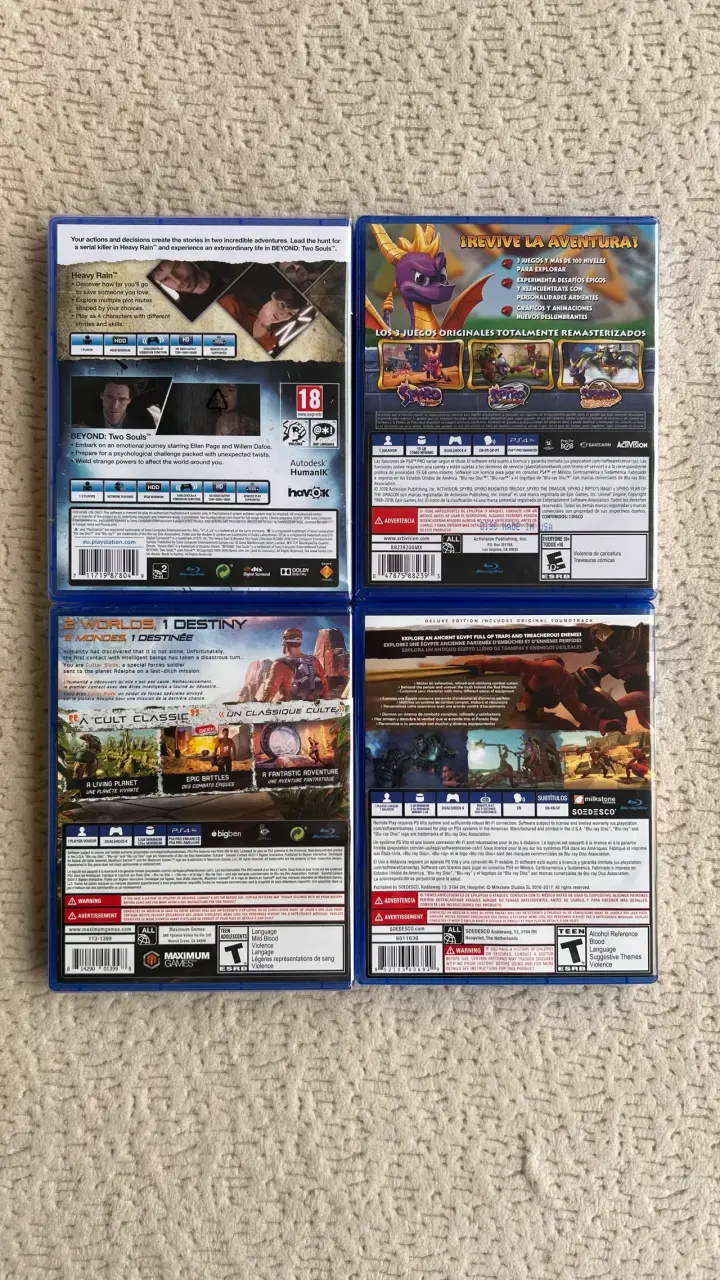 Lote 4 Juegos PS4 (Heavy Rain, Spyro…) - 2