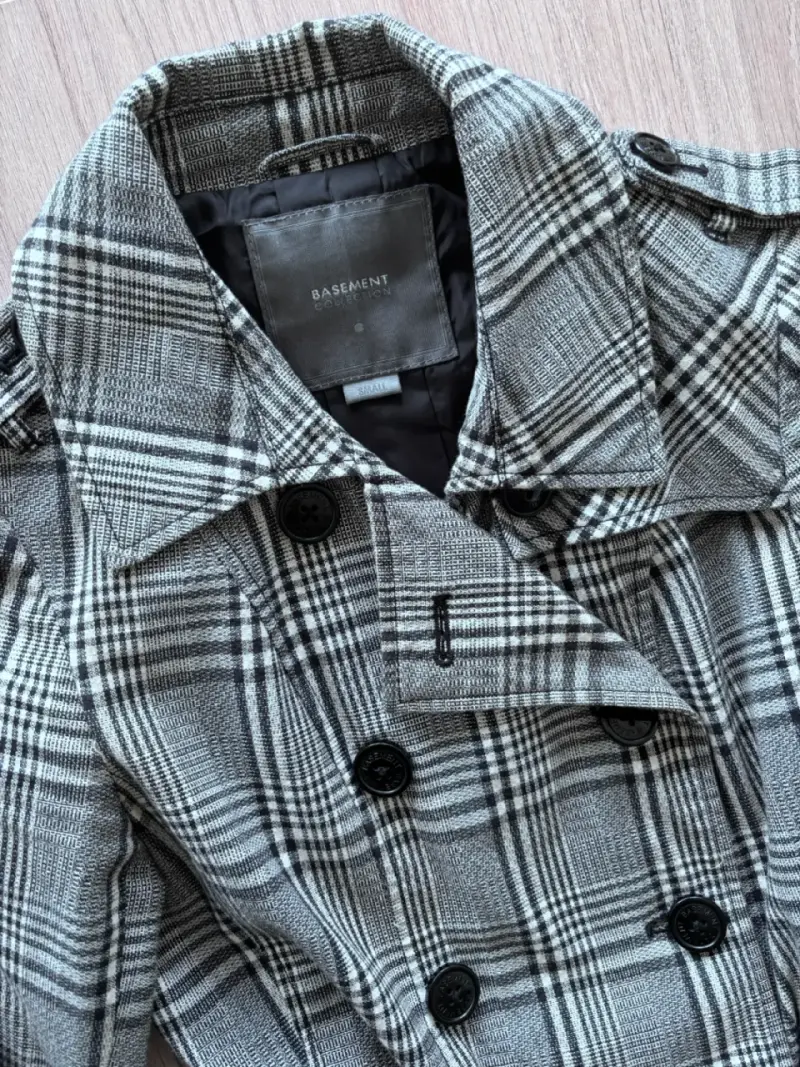 Abrigo trench a cuadros Basement para mujer - 2
