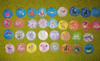 Colección de tazos Pokémon variados - miniatura 3