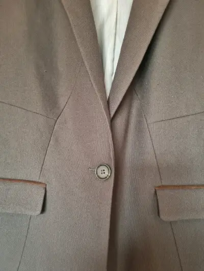 Blazer verde  con coderas de gamuza para hombre - miniatura 5