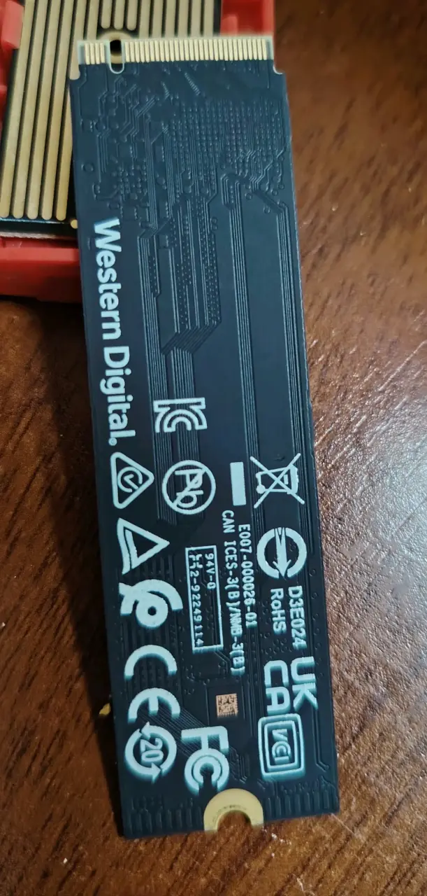 Disco duro SSD NVMe W. D. 512GB - 2