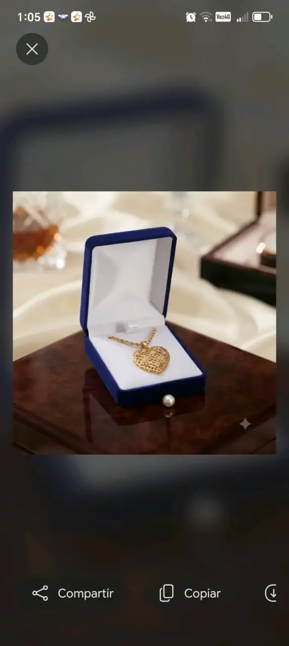 Collar de Corazón en Estuche