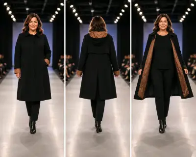 Cardigans negro, capucha y forro desmontable - miniatura 1