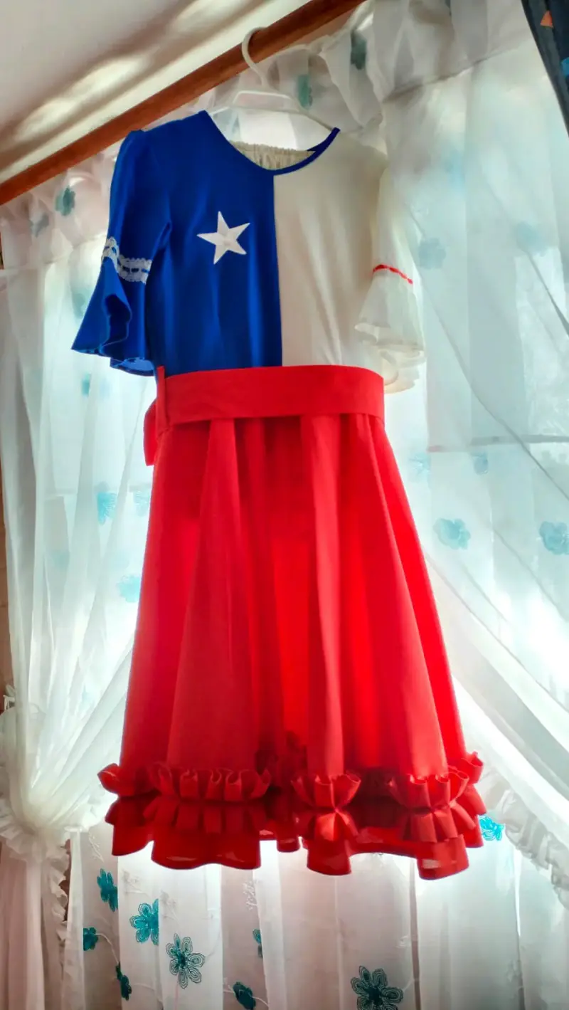 Vestido típico chileno para fiestas patrias - 1