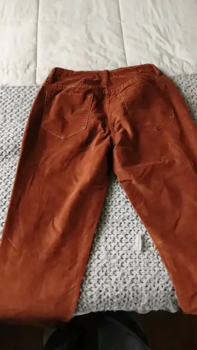 Pantalones de pana color marrón para hombre - miniatura 3