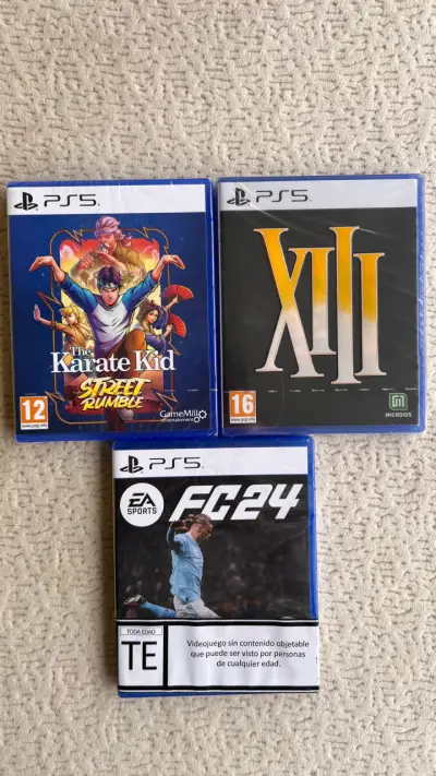 Lote 3 juegos nuevos PS5: Karate Kid, XIII, FC24 - miniatura 1