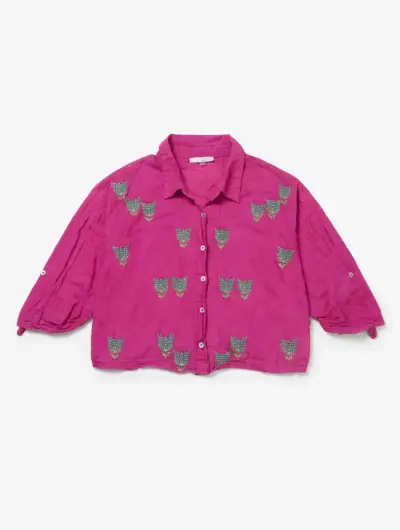 Chaqueta Rompevientos Rosada Nike para Mujer - miniatura 5