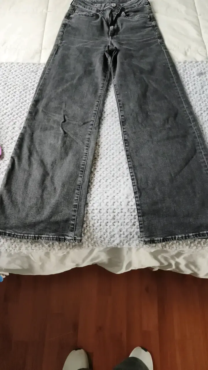 Jeans gris oscuro para mujer en buen estado - 2