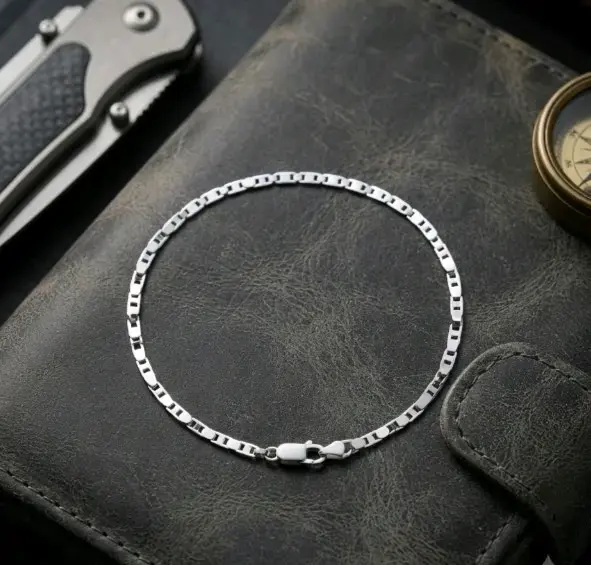 Pulsera de plata elegante