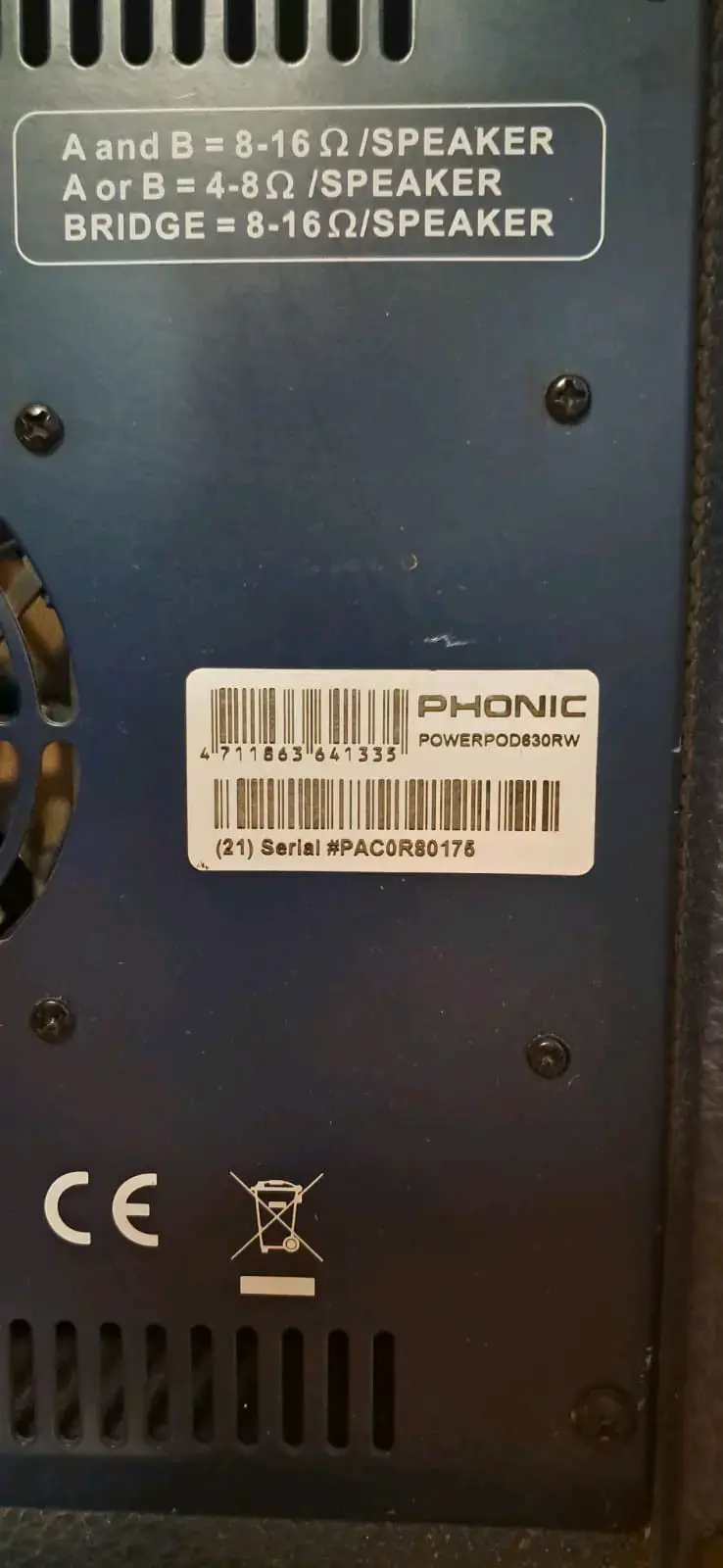 Amplificador Phonic Powerpod 630RW con USB - 3