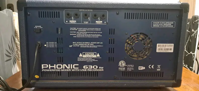 Amplificador Phonic Powerpod 630RW con USB - 5