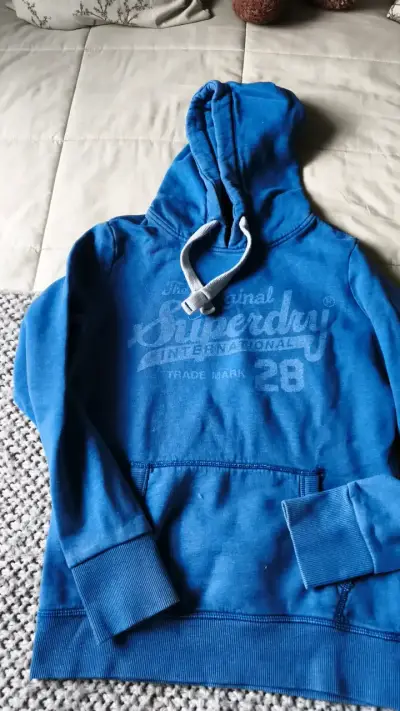 Polerón azul con capucha Superdry - miniatura 1