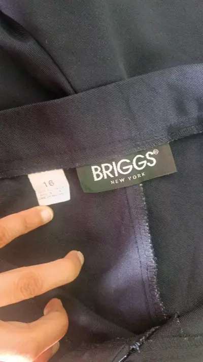 Pantalones azul marino Briggs New York talla 16 - miniatura 4
