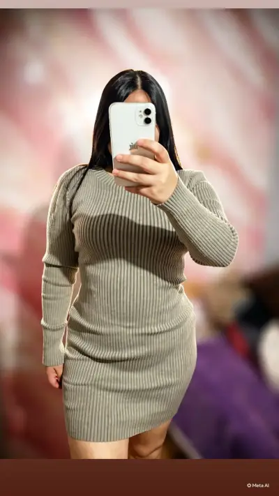 Vestido ajustado de rayas blanco y negro - miniatura 3
