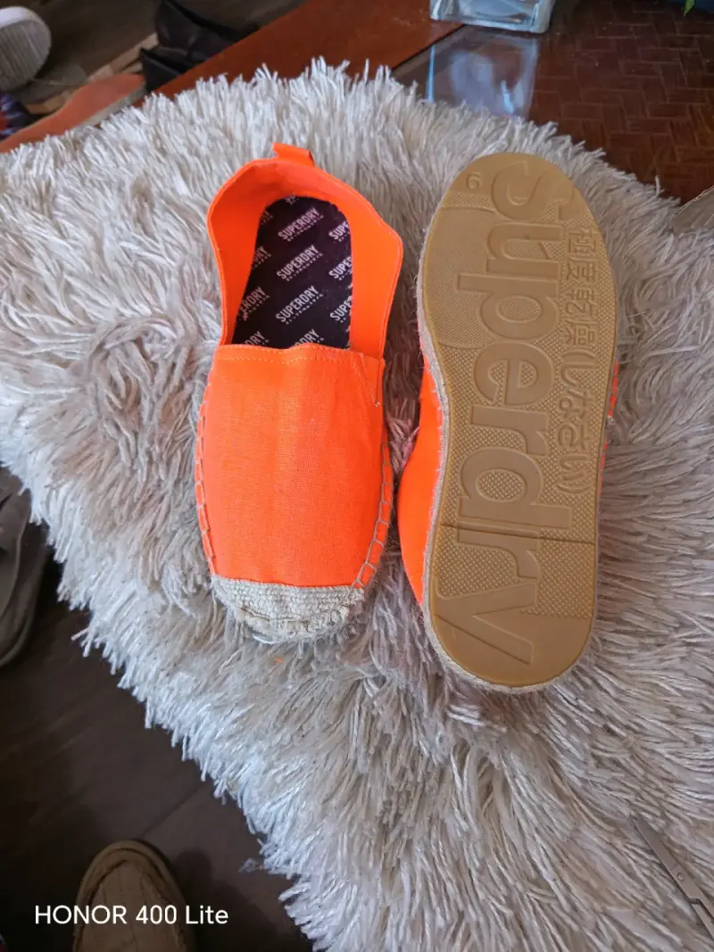 Alpargatas naranjas unisex de lona - 5