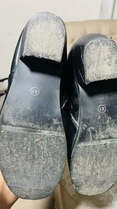 Botines de cuero negro con hebillas talla 41 - miniatura 3
