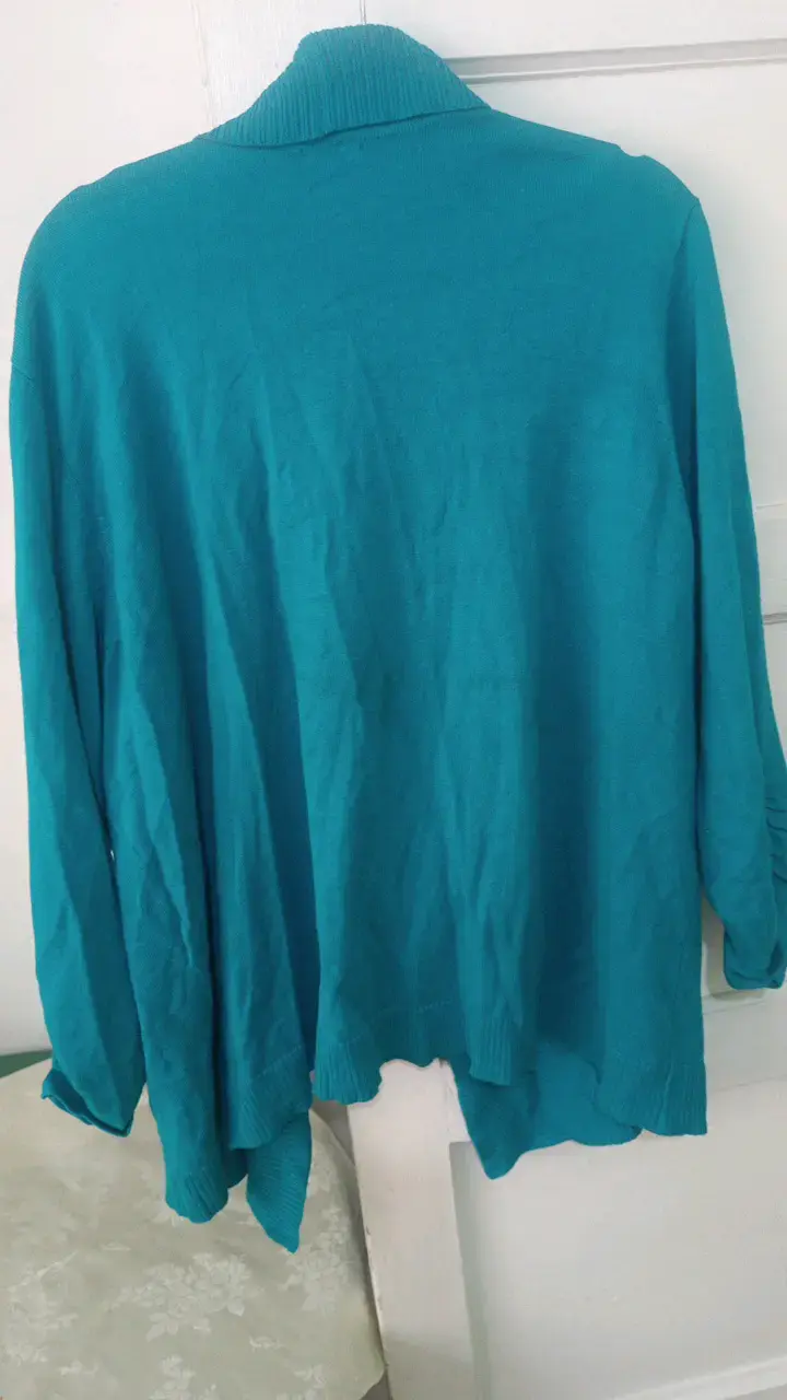 Cardigan turquesa para mujer Avenue - 4