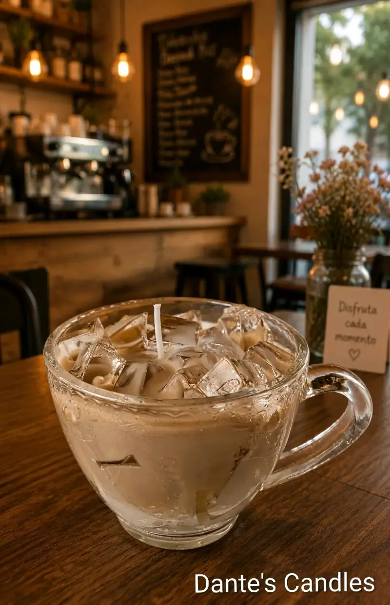 Vela aromática estilo capuchino ice