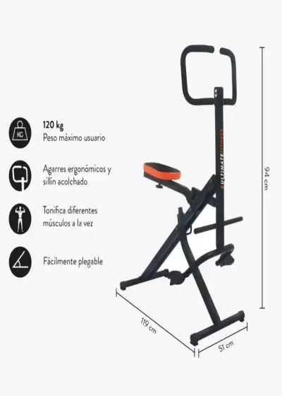 Máquina de ejercicios plegable Ultimate Fitness - miniatura 1