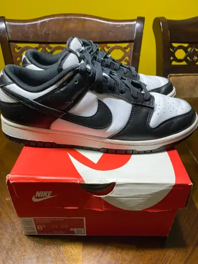 Zapatillas Nike Dunk Low Blanco y Negro - miniatura 1