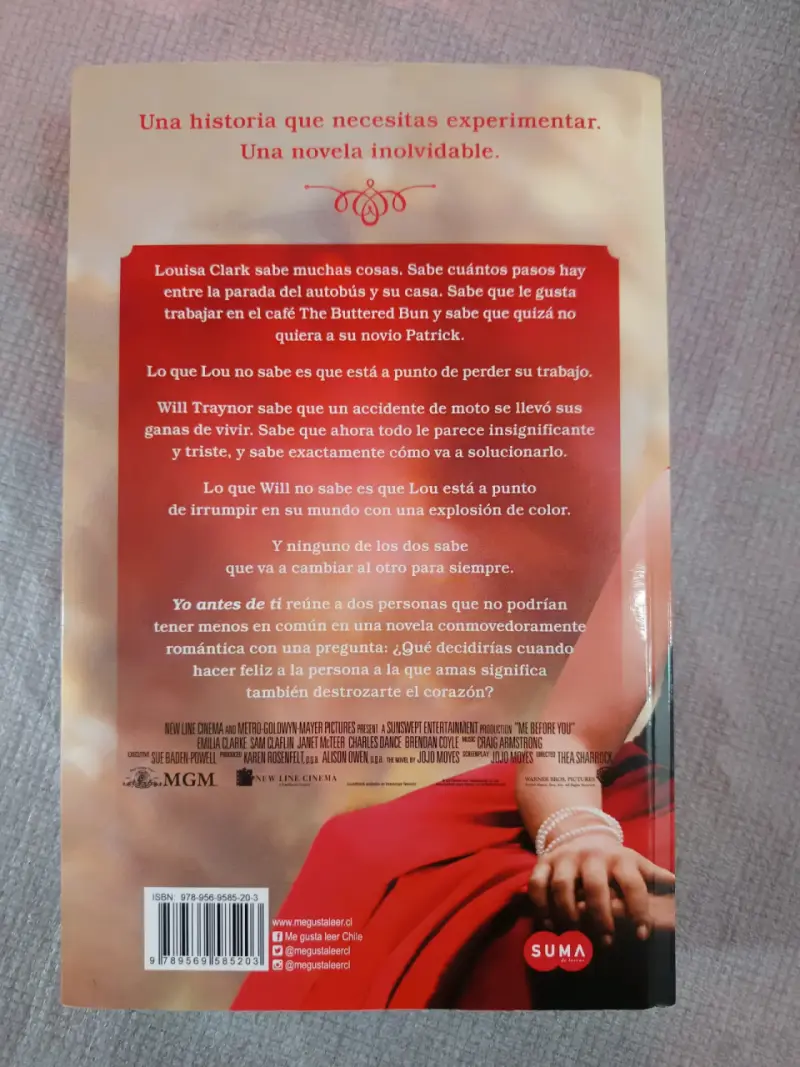 Libro 'Yo Antes de Ti' de Jojo Moyes (Original) - 2