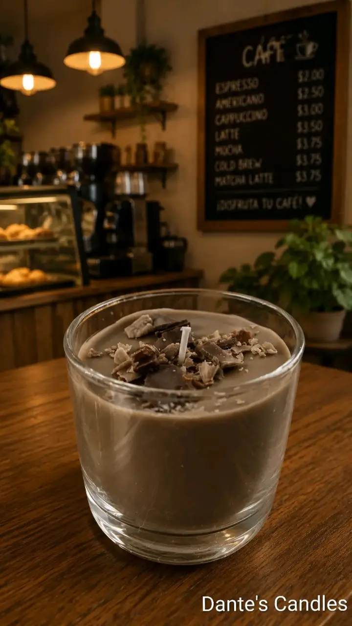 Vela aromática chocolate caliente con ralladura