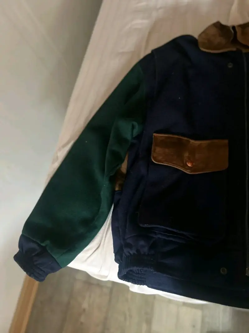 Chaqueta de lana con parches marrones Garcia Fausta - 4