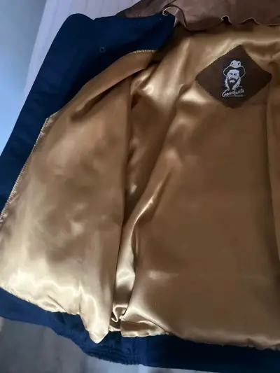 Chaqueta de lana con parches marrones Garcia Fausta - miniatura 6