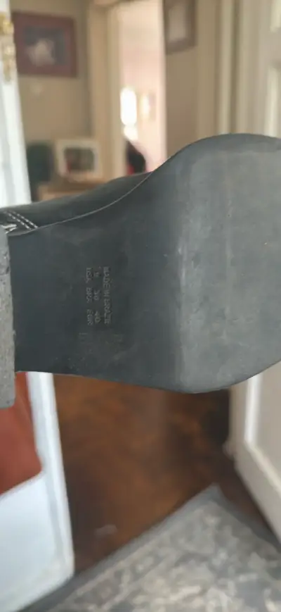 Botines de cuero negro con tacón alto Marca Prune - miniatura 5