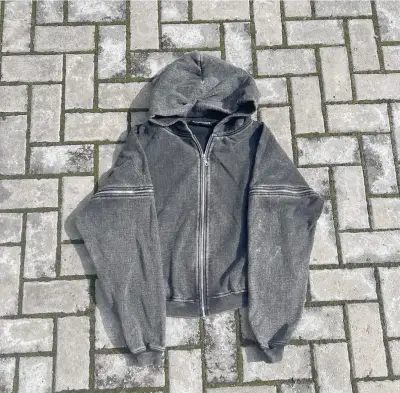 Polerón Kuroarchives Multizipper Acid wash hoodie - miniatura 1