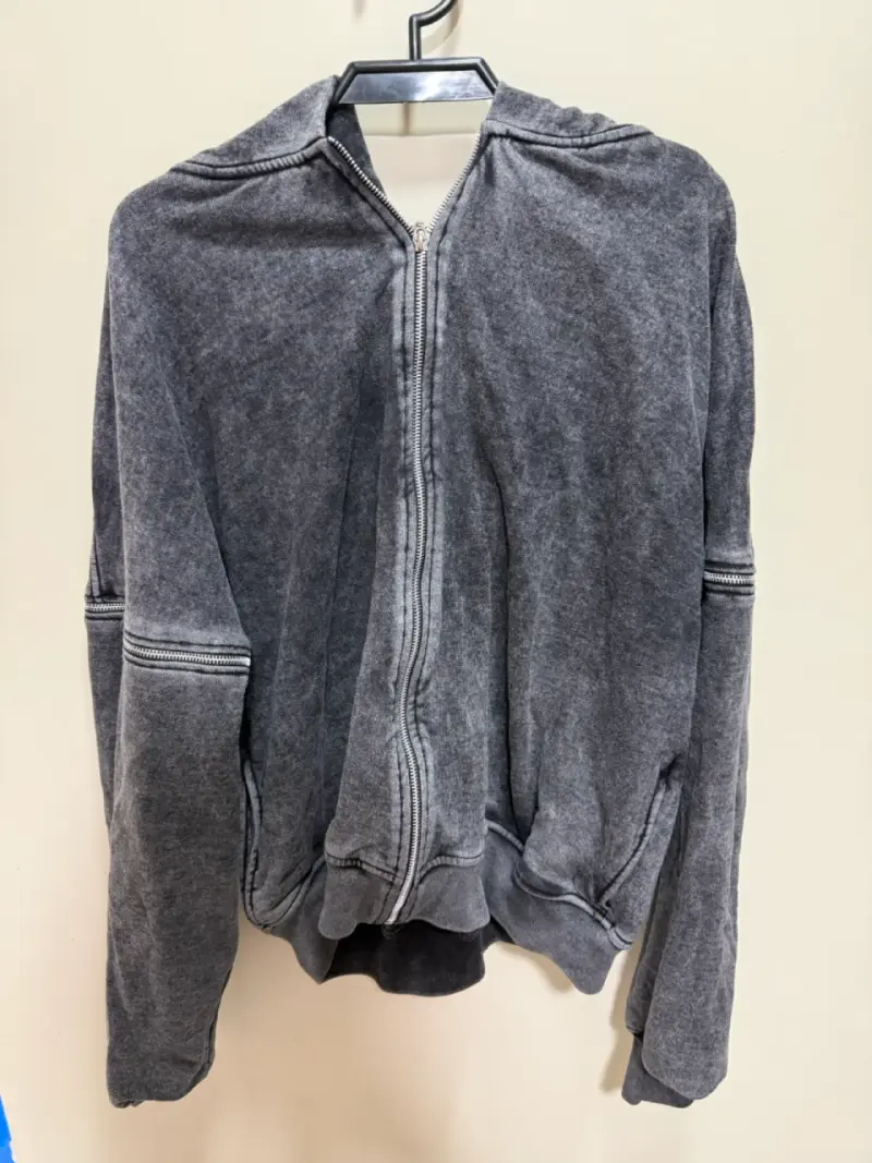 Polerón Kuroarchives Multizipper Acid wash hoodie - 2