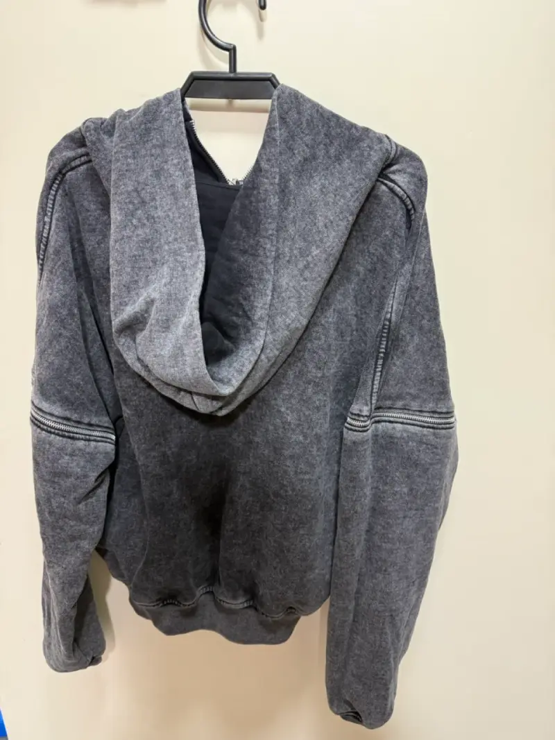 Polerón Kuroarchives Multizipper Acid wash hoodie - 3