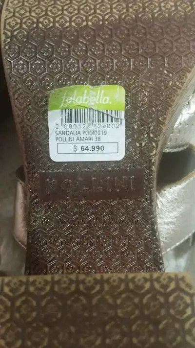 Sandalias de tacón doradas Pollini talla 38 - miniatura 1