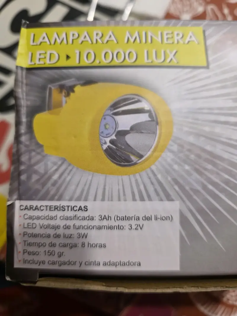 Casco de seguridad + lámpara minera LED - 3