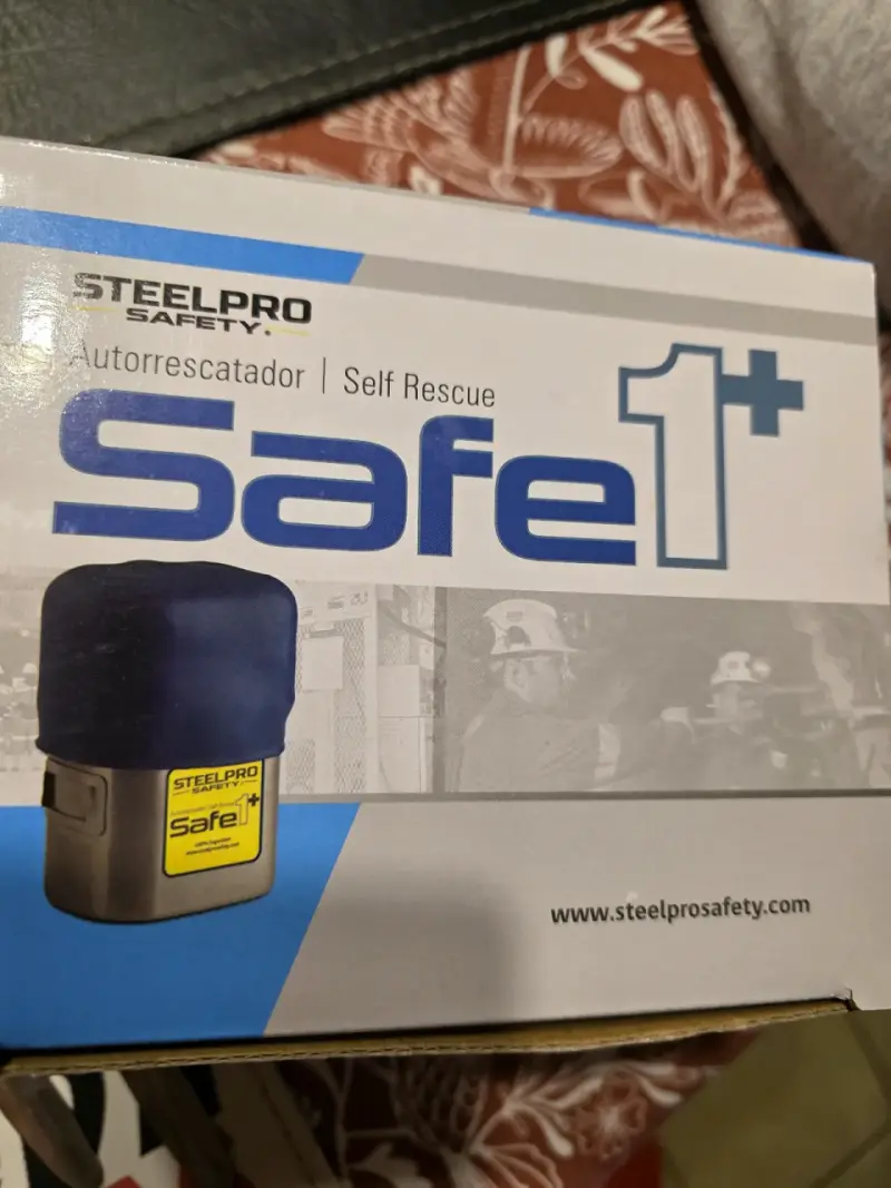Autorescatador Steelpro Safe 1+ con cinturon - 4