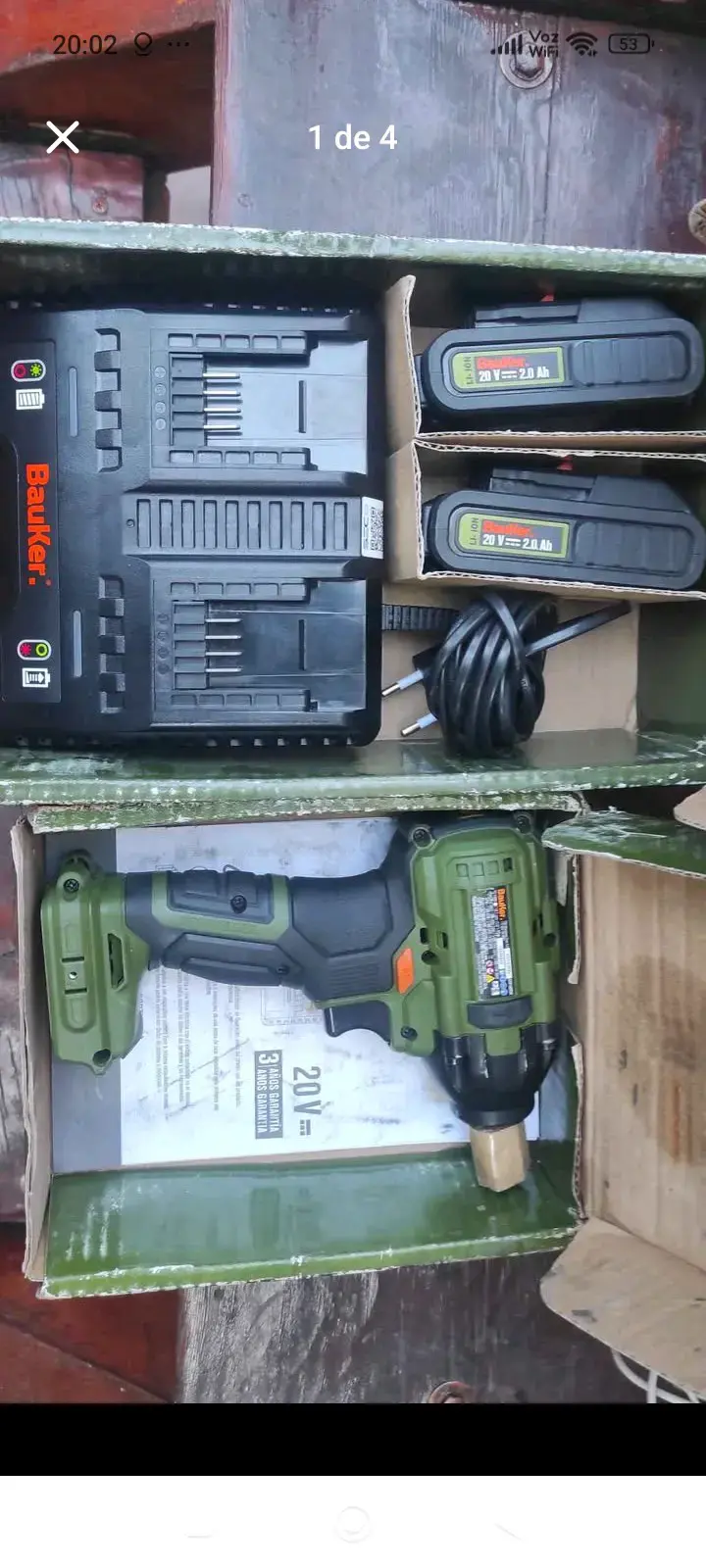 Taladro Inalámbrico Bauker 20V con Baterías - 1