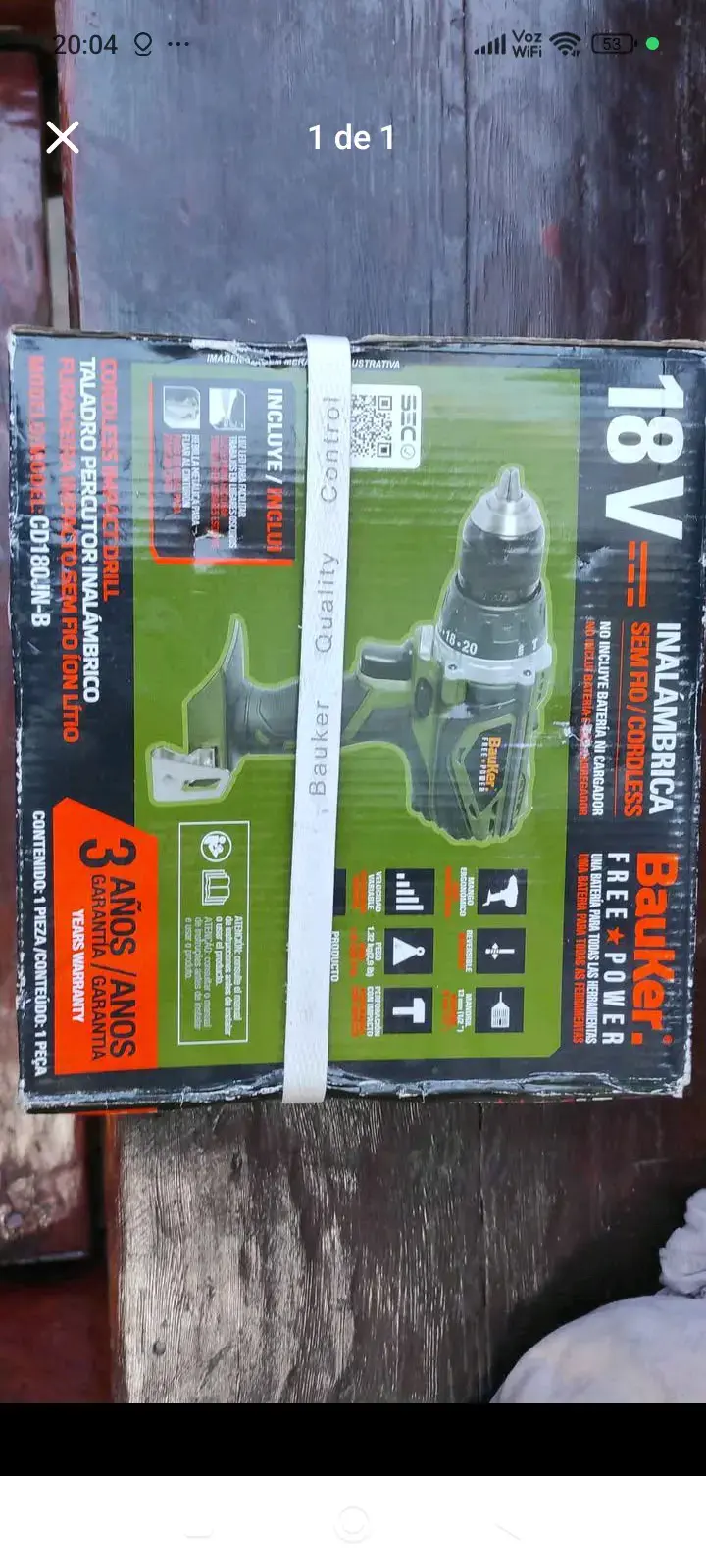 Taladro Inalámbrico Bauker 20V con Baterías - 2