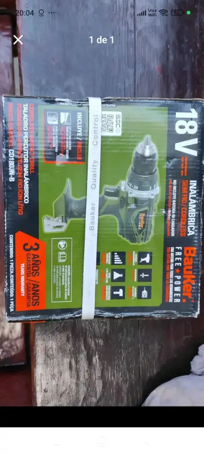 Taladro Inalámbrico Bauker 20V con Baterías - miniatura 2