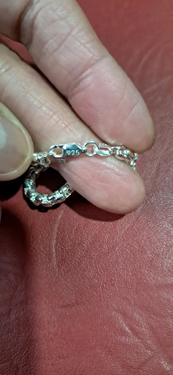 Cadena de plata esterlina 925 ( nueva - 3