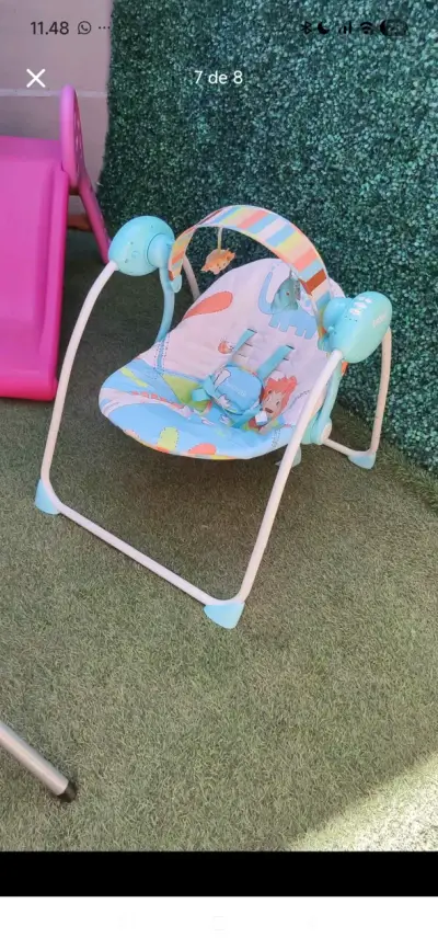 Columpio Mecedor para Bebé Bebesit celeste - miniatura 1