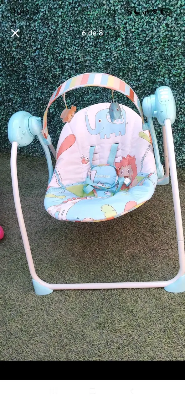 Columpio Mecedor para Bebé Bebesit celeste - 2